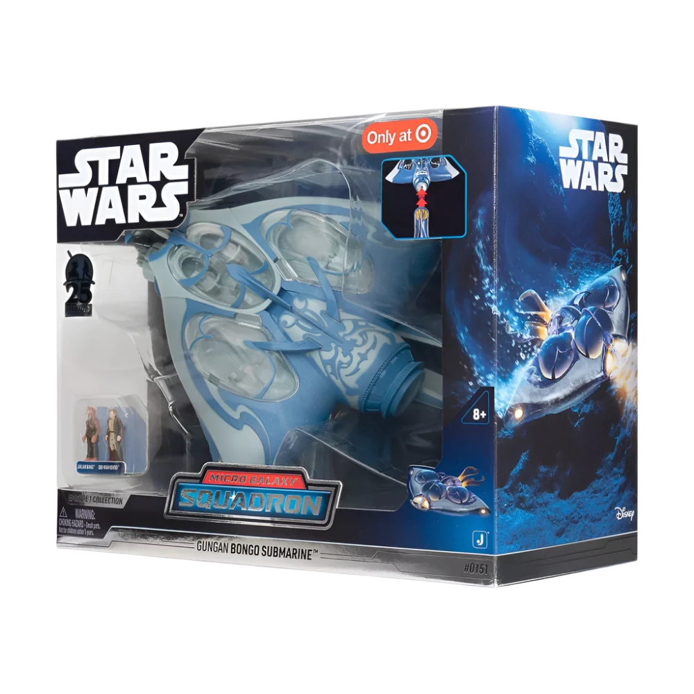 Star Wars Micro Galaxy Squadron Gungan Bongo Submarine and Mini Figure Set (Target Exclusive)