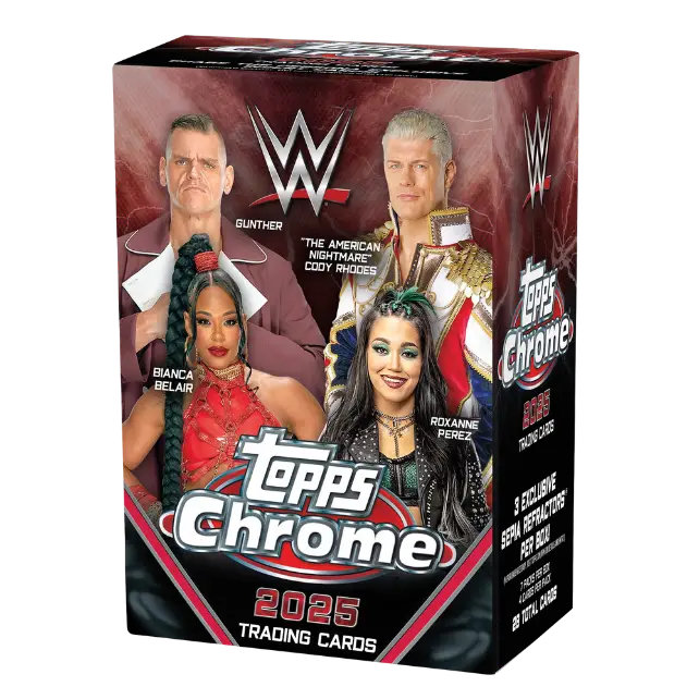 2025 Topps Chrome WWE Factory Sealed Value Box