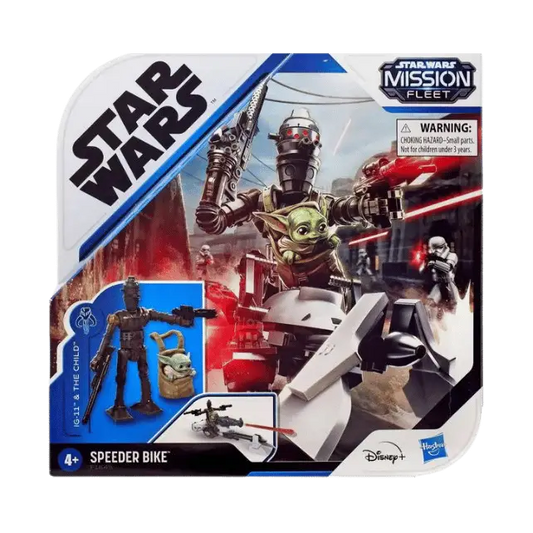 Star Wars Mission Fleet IG-11 & The Child with Speeder Bike Vehicle & Action Figure