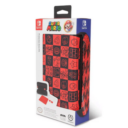 Nintendo Switch Lite Super Mario Bros Red Checkerboard Protection Case