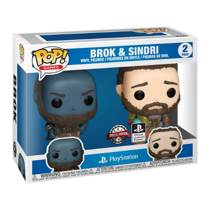 Funko Pop! God Of War Playstation Brok & Sindri 2 Pack