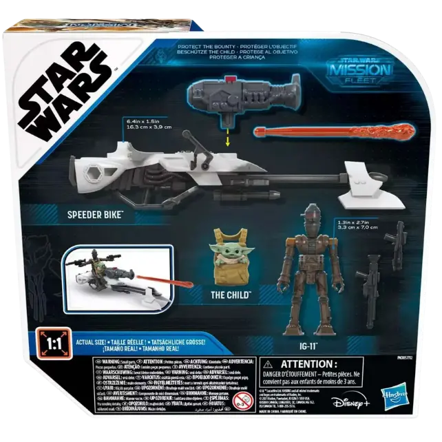 Star Wars Mission Fleet IG-11 & The Child with Speeder Bike Vehicle & Action Figure