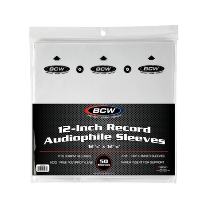 BCW 12-Inch Record Audiophile Inner Sleeves