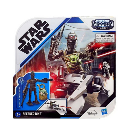 Star Wars Mission Fleet IG-11 & The Child with Speeder Bike Vehicle & Action Figure