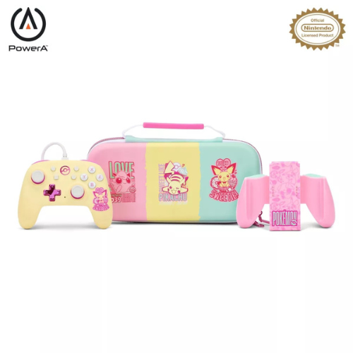 Pokémon: Sweet Friends PowerA Nano Wired Controller with Protection Case and Comfort Grips