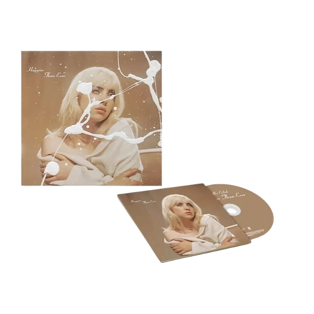 Billie Eilish Happier Than Ever Painted Insert CD