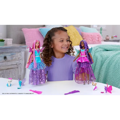 Barbie A Touch of Magic Brooklyn Doll With Two Fairytale Pets