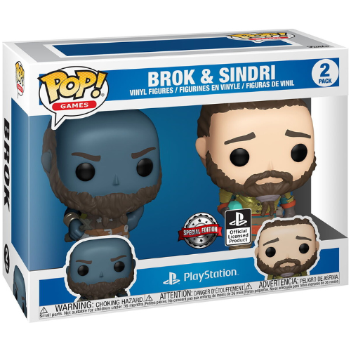 Funko Pop! God Of War Playstation Brok & Sindri 2 Pack