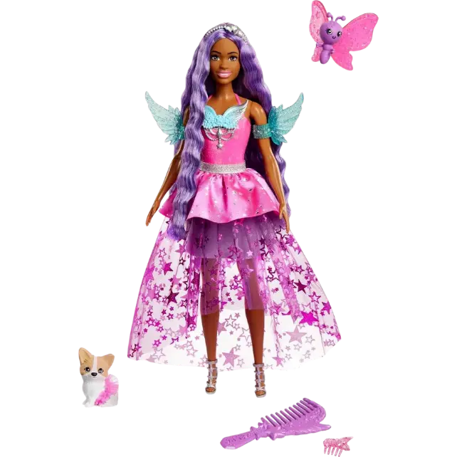 Barbie A Touch of Magic Brooklyn Doll With Two Fairytale Pets
