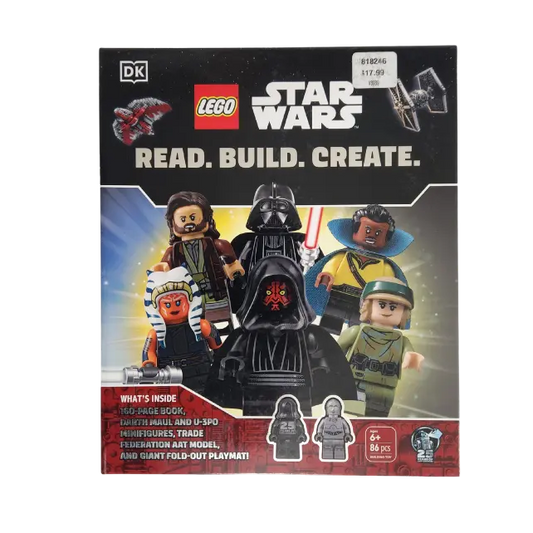 LEGO Star Wars Book “Read. Build. Create.” 2024 w/ Darth Maul U-3PO Minifigures