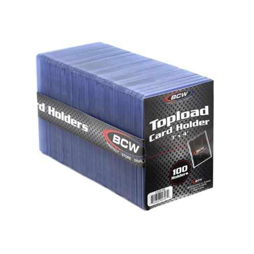 BCW 3x4 Topload Card Holder - Standard (100 CT. Pack)