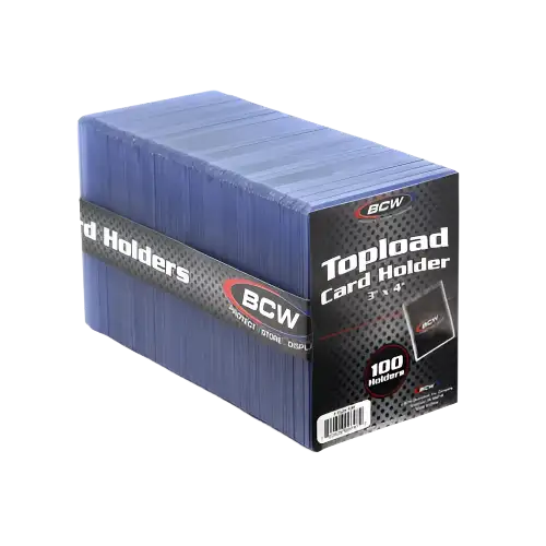 BCW 3x4 Topload Card Holder - Standard (100 CT. Pack)