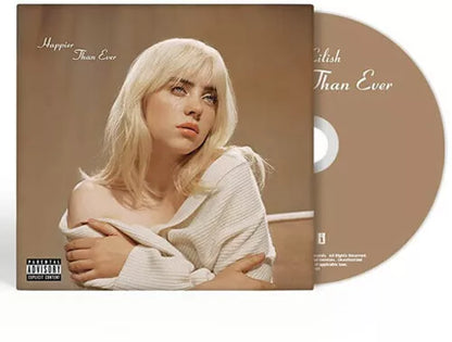 Billie Eilish Happier Than Ever Painted Insert CD